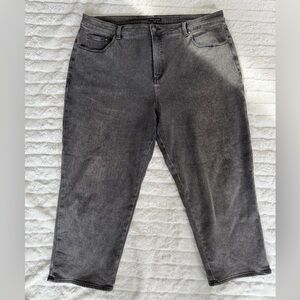 Universal Standard Gray High-Rise Straight Leg Jeans